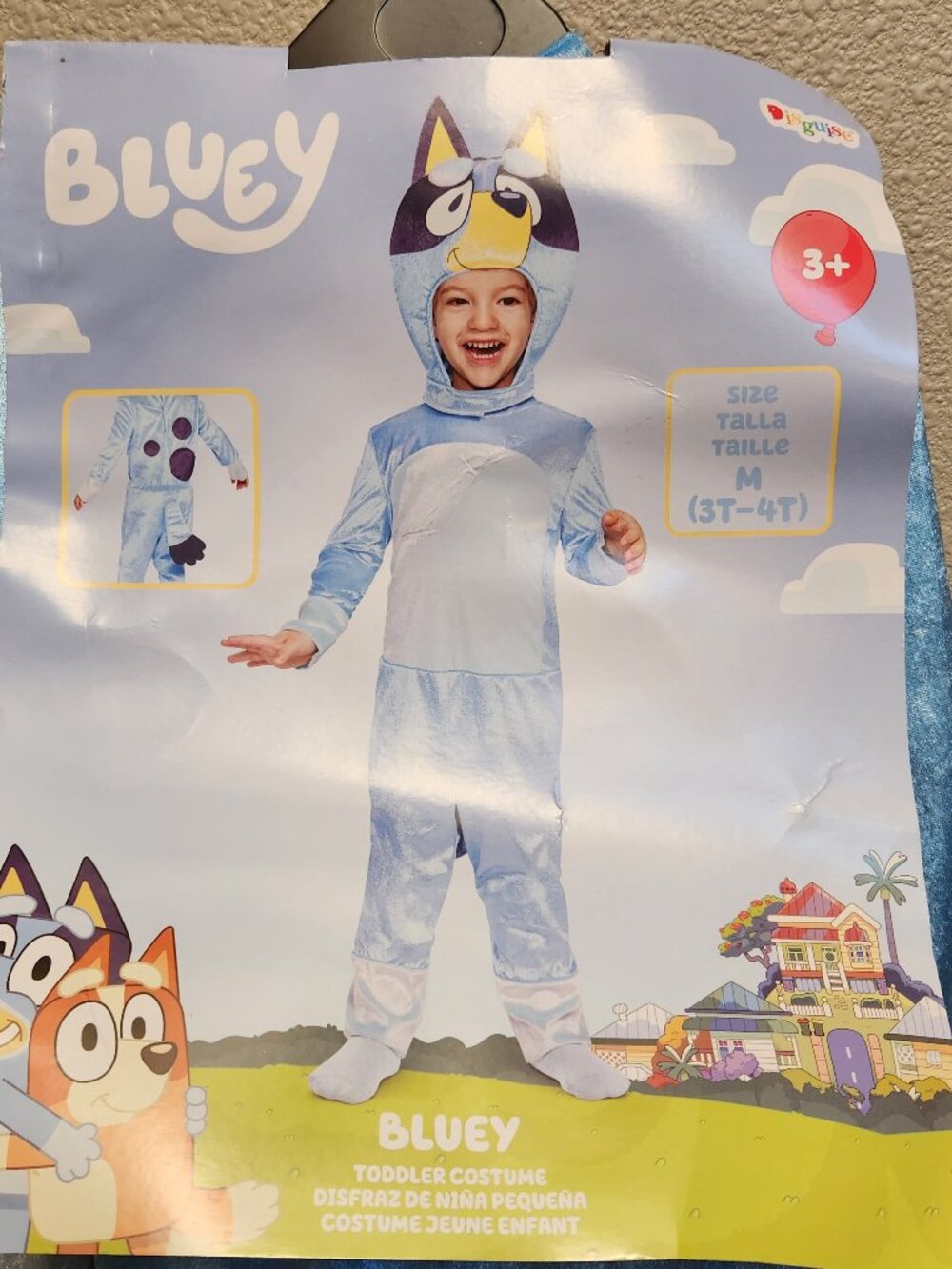 BLUEY Halloween Toddler Costume Size 3T - 4T - NEW
